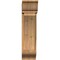 Ekena Millwork Thorton Traditional Rough Sawn Bracket w/ Offset Brace, Western Red Cedar, 8"W x 20"D x 32"H BKT0806X20X32THR01RWR - alternate 2